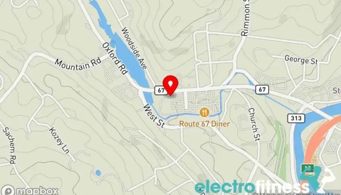 map of Elite Fitness Club Gym in Seymour