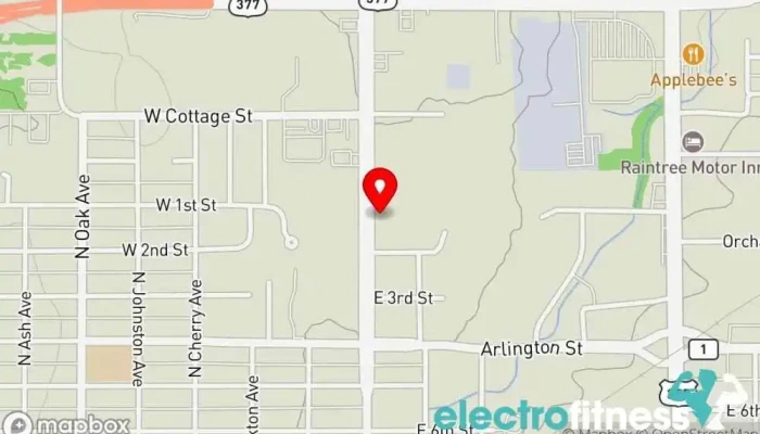 map of Elite Fitness Gym in Ada