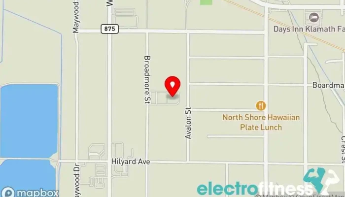 map of Elite Hive Cheer Non-profit organization in Klamath Falls