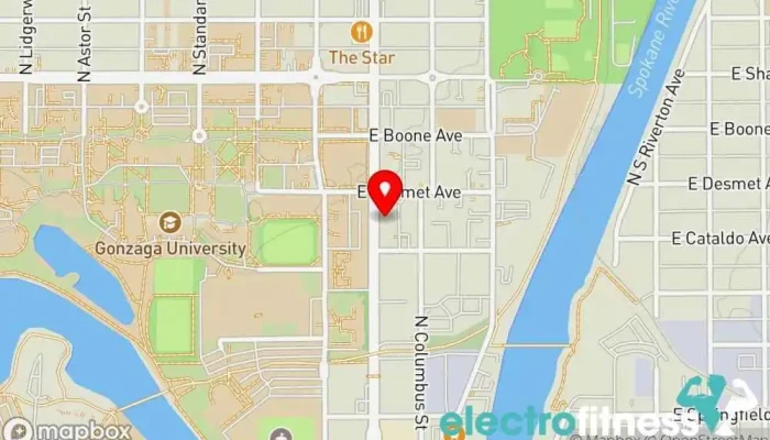 map of Empire Fitness Gym, Personal trainer, Yoga studio in Spokane