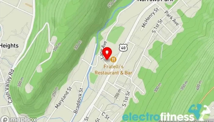 map of Energy Health & Fitness Fitness center in Cumberland