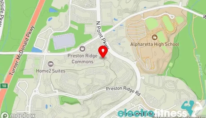 map of Energy Xperience Fitness Physical fitness program in Alpharetta