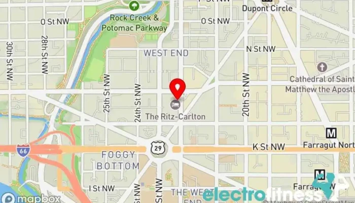 map of Equinox Sports Club Washington, D.C. Gym, Basketball club, Volleyball club in Washington