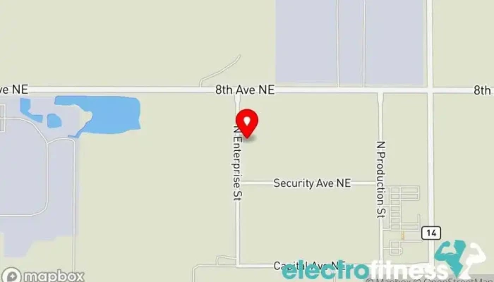 map of Erosion Fitness Physical fitness program in Aberdeen