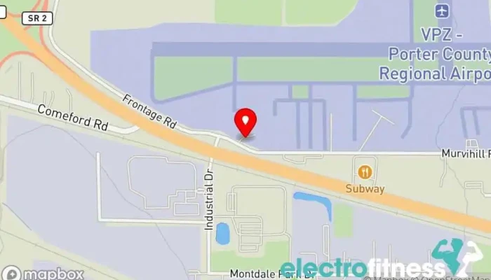 map of Essence Pole & Dance Studio Fitness center in Valparaiso