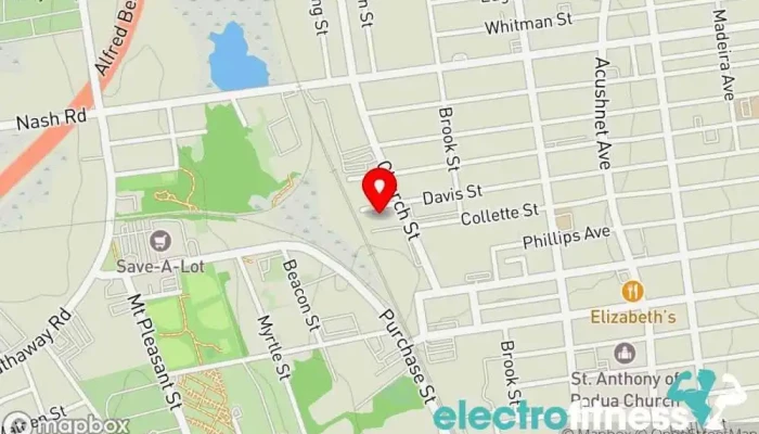 map of Ever Fitness Gym, Boxing gym, Fitness center in New Bedford