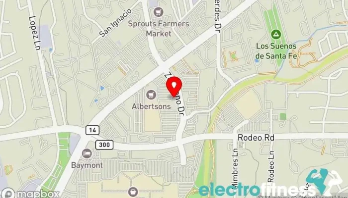 map of EVO STUDIO Gym in Santa Fe