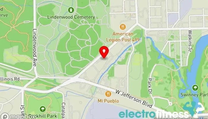 map of Ezo Fitness Personal trainer, Fitness center, Gym, Nutritionist, Women's personal trainer in Fort Wayne