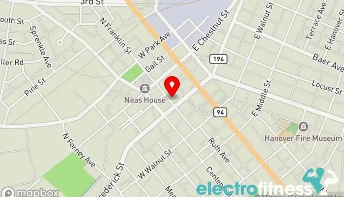 map of F3 Snacktown PA - The Square Physical fitness program in Hanover
