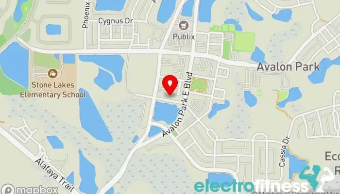map of F45 Training Avalon Park Gym, Fitness center, Training centre in Orlando