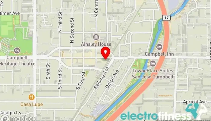 map of F45 Training Campbell CA Gym, Fitness center, Training centre in Campbell