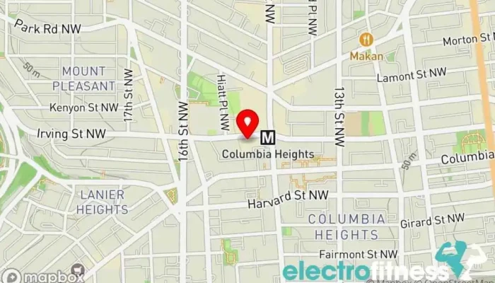 map of F45 Training Columbia Heights Gym, Fitness center, Training centre in Washington