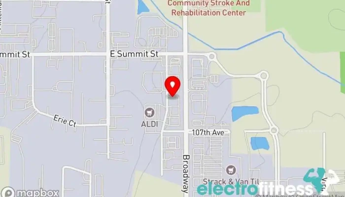 map of F45 Training Crown Point Gym in Crown Point