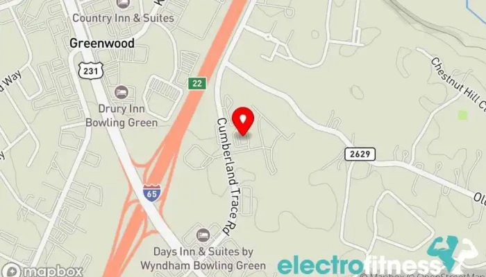 map of F45 Training East Bowling Green Gym, Fitness center, Training centre in Bowling Green