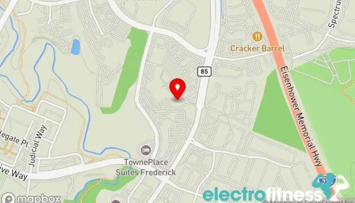 map of F45 Training Frederick MD Gym, Fitness center, Physical fitness program, Training centre in Frederick
