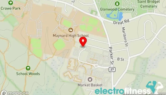 map of F45 Training Maynard Crossing Gym in Maynard
