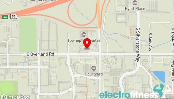 map of F45 Training Meridian South Gym, Fitness center in Meridian