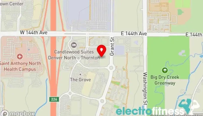 map of F45 Training North Thornton Fitness center, Boot camp, Gym, Personal trainer, Physical fitness program in Thornton