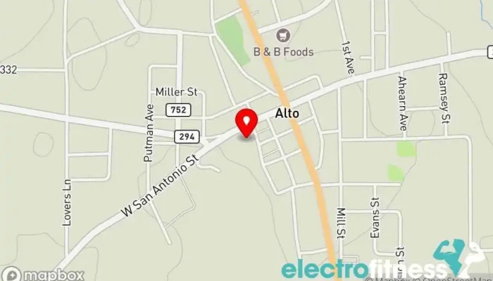 map of Family Dollar Dollar store in Alto