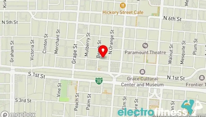 map of Family Life Center Church, Bowling alley, Gym, Roller skating rink in Abilene
