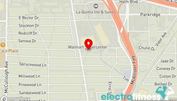 map of Ferocious Fitness Boxing Gym Boxing gym, Fitness center, Gym in San Antonio