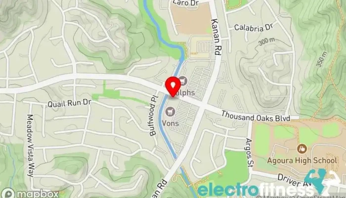 map of Ferrum Fitness Fitness center in Agoura Hills