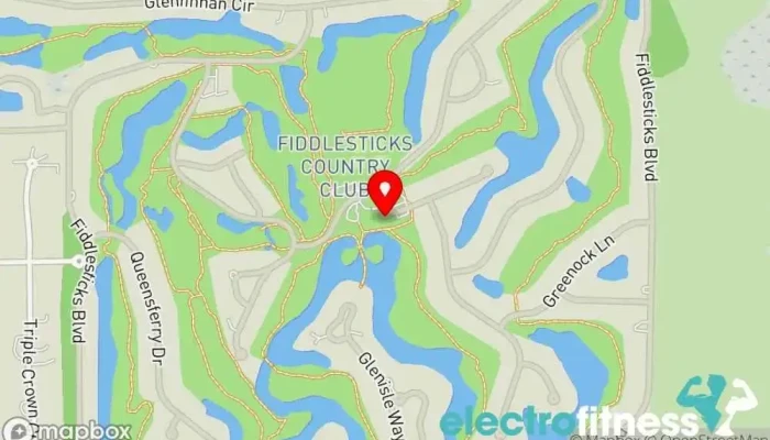 map of Fiddlesticks Country Club Country club, Club, Golf course in Fort Myers