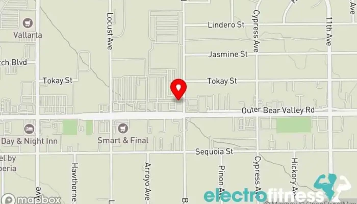 map of Fight For it CrossFit Fitness center in Hesperia