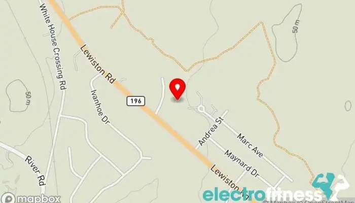 map of Firehouse Tumbling & Cheer Gymnastics center in Topsham
