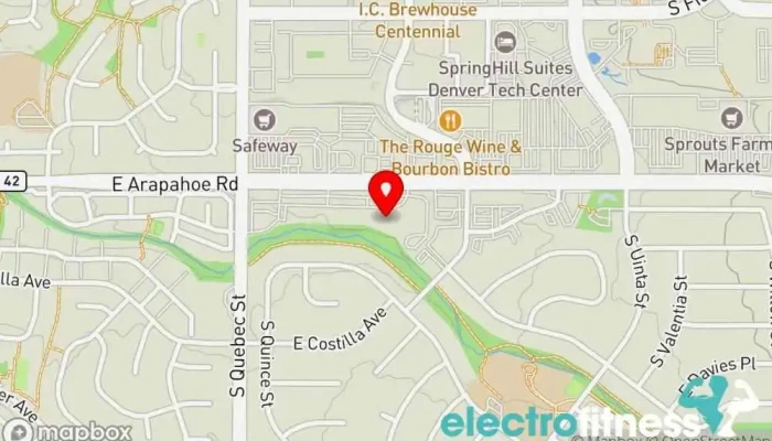map of FIT 303 Personal Training Personal trainer, Gym, Health consultant, Weight loss service in Centennial