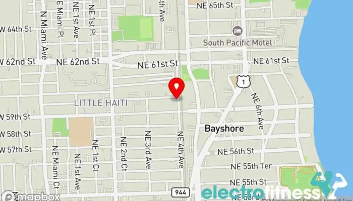 map of Fit 305 Gym, Fitness center, Nutritionist, Personal trainer, Physical fitness program, Weight loss service in Miami