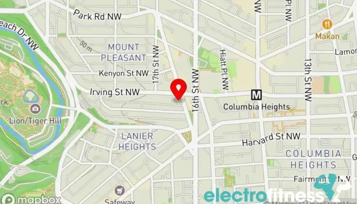 map of FIT 360 DC Gym, Personal trainer, Physical fitness program in Washington