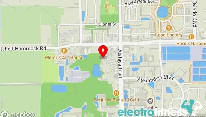 map of FIT 407 Oviedo Pilates studio, Fitness center, Gym in Oviedo