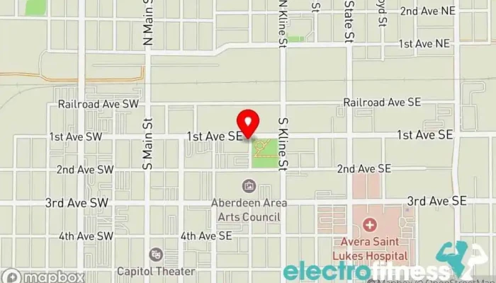 map of Fit and Fire Studios Physical fitness program in Aberdeen