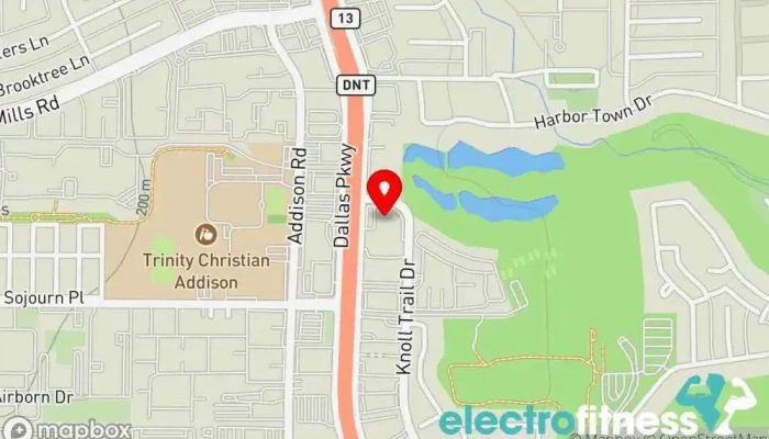 map of Fit Choice USA Headquarters office Boot camp, Corporate office, Gym, Personal trainer, Weight loss service, Wellness program in Dallas