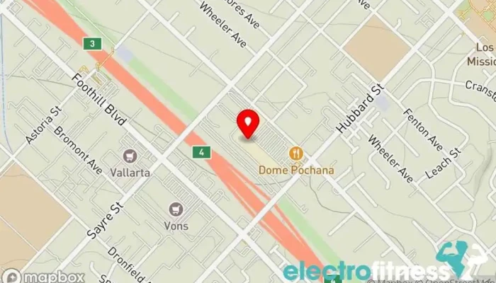 map of Fitness 19 Gym, Aerobics instructor, Boot camp, Fitness center, Indoor cycling, Personal trainer, Physical fitness program, Weight loss service, Weightlifting area, Yoga studio in Sylmar