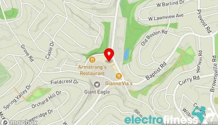 map of Fitness 19 Gym, Aerobics instructor, Boot camp, Fitness center, Exercise equipment store, Physical fitness program, Weight loss service, Weightlifting area in Pittsburgh