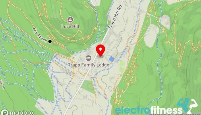 map of Fitness Center at von Trapp Family Lodge & Resort Fitness center in Stowe