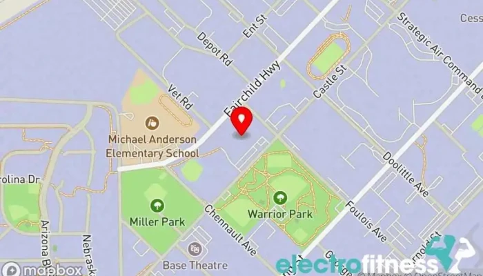 map of Fitness Center Gym in Fairchild AFB