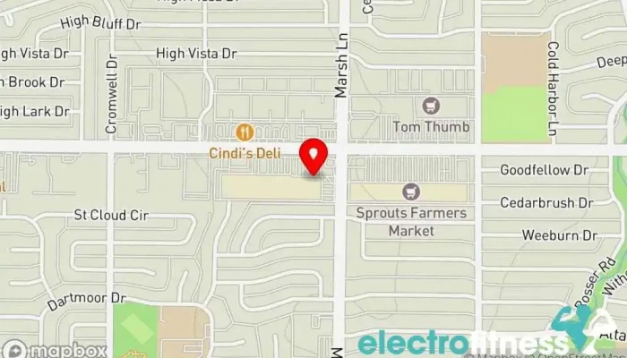 map of Fitness Connection Gym in Dallas