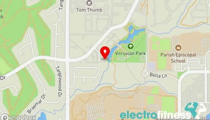 map of Fitness Court at Vitruvian Park Gym in Addison