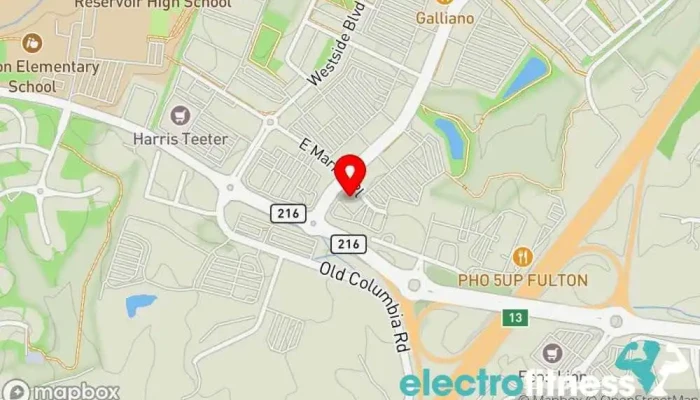 map of &Fitness Gym in Fulton