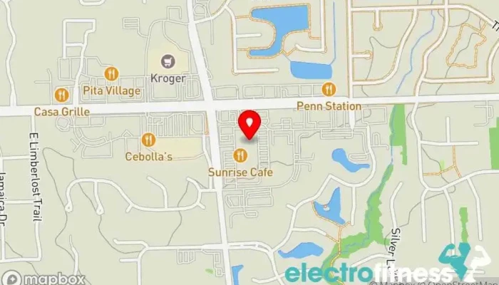 map of Fitness Studio Exercise equipment store in Fort Wayne