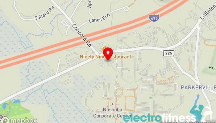 map of : Fitness Together Personal trainer, Fitness center, Gym in Westford