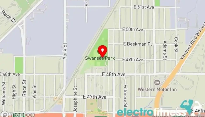 map of Fitness Trail Gym in Denver