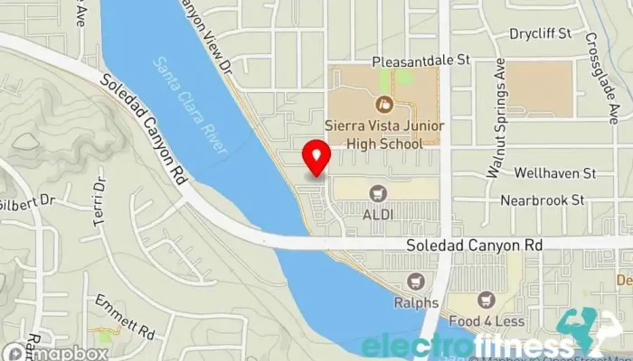 map of Fitness Within Fitness center, Gym in Santa Clarita