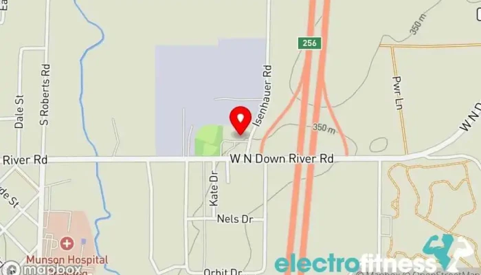 map of FitNorth Gym in Grayling