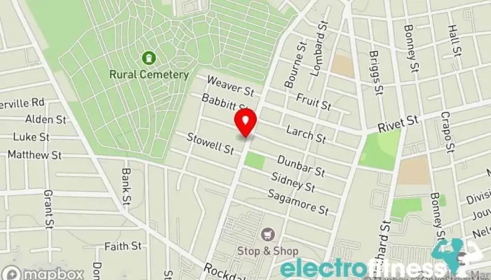 map of F.I.T.T. By K Fitness center, After school program, Boot camp, Boxing gym, Bungee jumping center, Women's health clinic, Personal trainer, Physical fitness program, Roller skating rink, Spa and health club in New Bedford