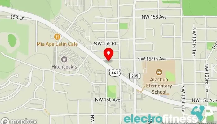 map of Flomotion Fitness Gym, Personal trainer, Physical fitness program in Alachua