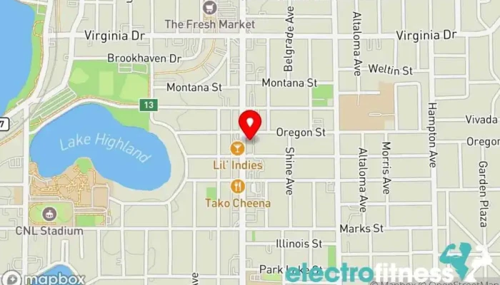 map of Florida Fitness Concepts Personal trainer in Orlando